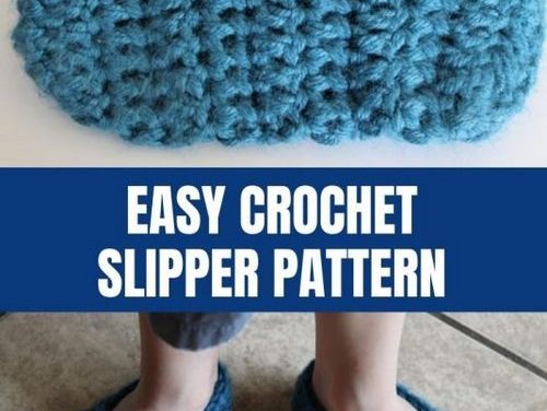 Easy DIY Crochet Slippers – Free Pattern!