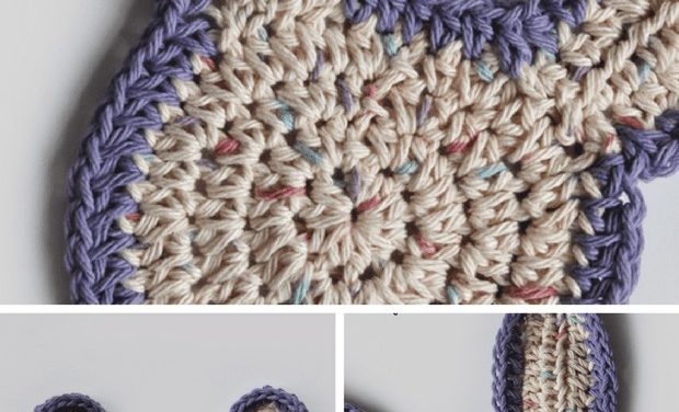 [FREE Pattern] Super Easy Crochet Easter Bunny Washcloth!