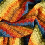 Colorful Scrap Afghan Firesong Throw Free Crochet Pattern.