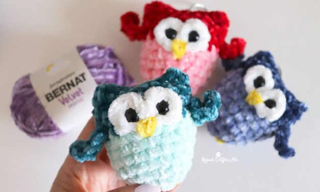 This Adorable Tiny Crochet Owl Keychain Is Fast and Easy– Free Pattern and Video Tutorial!
